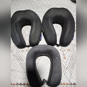 Black Travel Goodyear Neck Pillow Set Of 3